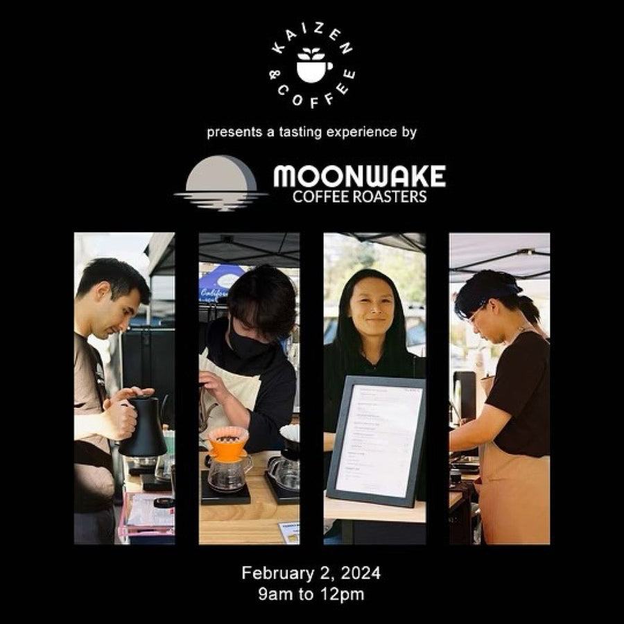 Moonwake Coffee comparative duo tasting event flyer