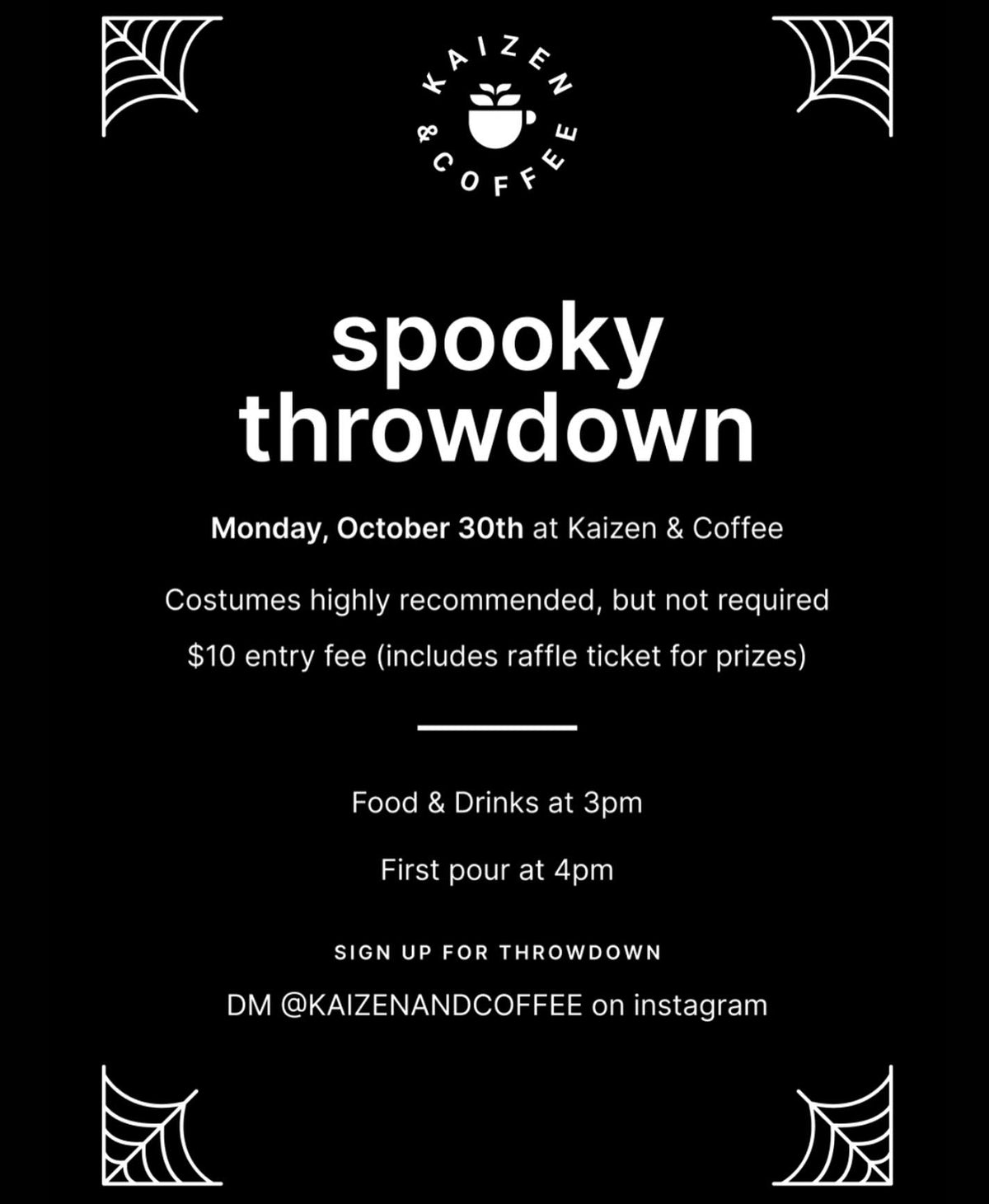 Spooky Latte Art Throwdown — October 2023