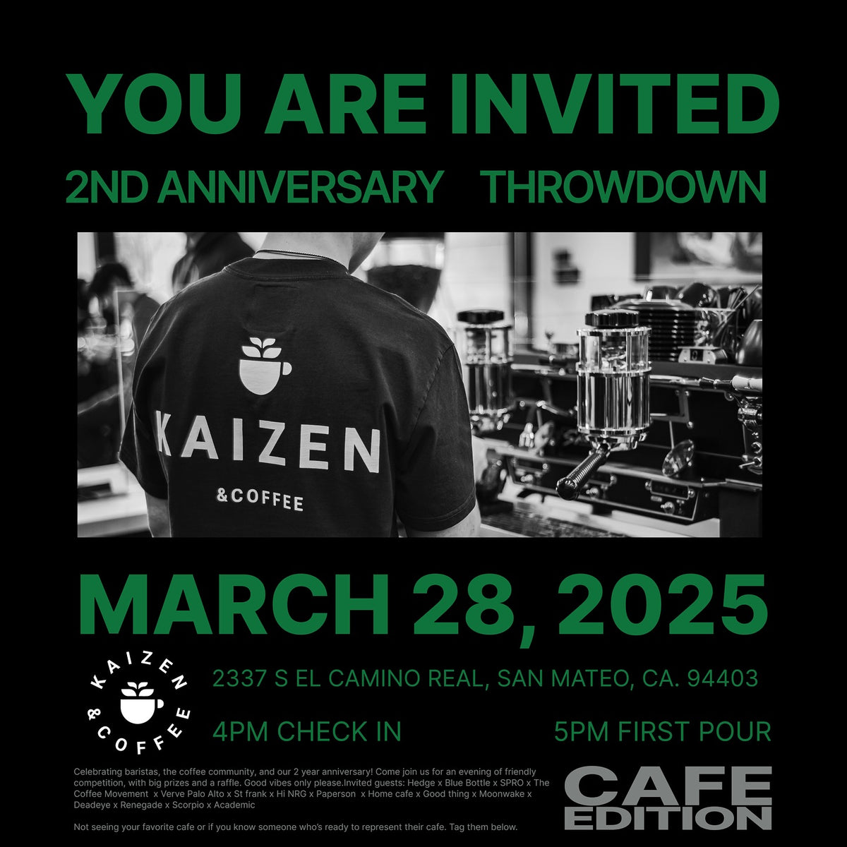 Latte Art Throwdown — Cafe Edition