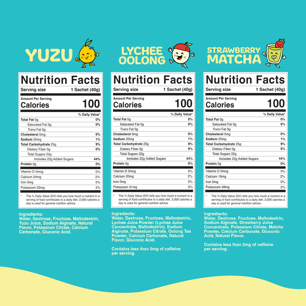 Pao energy jelly nutrition facts and ingredients