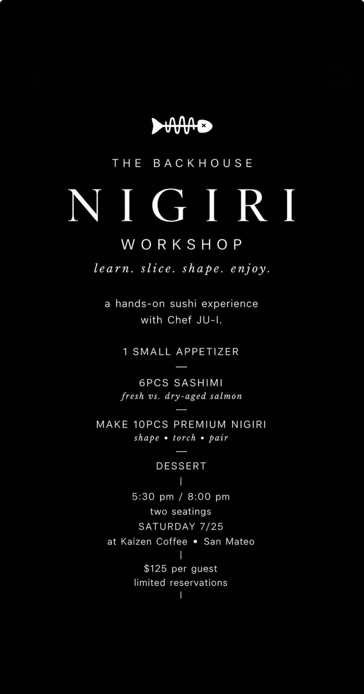 The Backhouse Nigiri Workshop