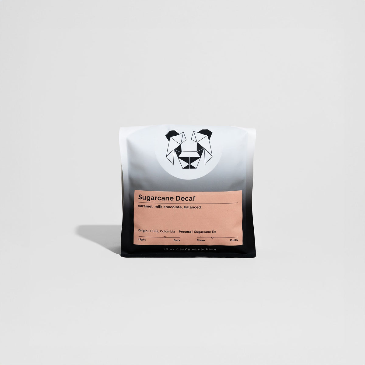 Black & White Sugarcane Decaf, 12oz whole-bean coffee