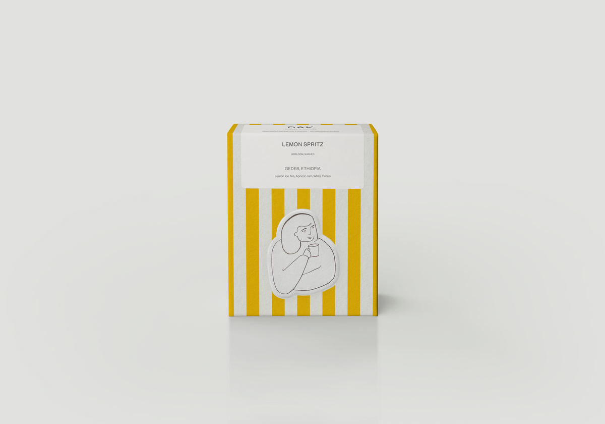 DAK Lemon Spritz Filter coffee box — official roaster artwork