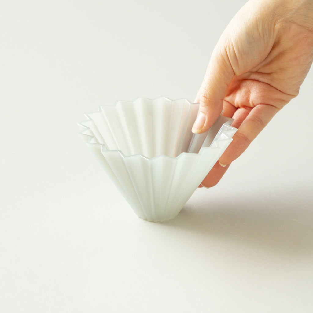 ORIGAMI Dripper Air S — Gris mate — fotografía oficial de detalle