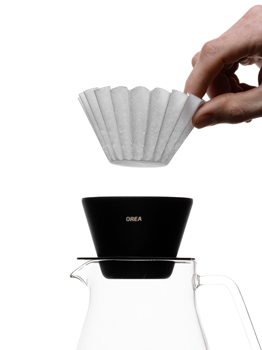Cafetera de acero OREA O1 — Obsidian — fotografía oficial del producto 5