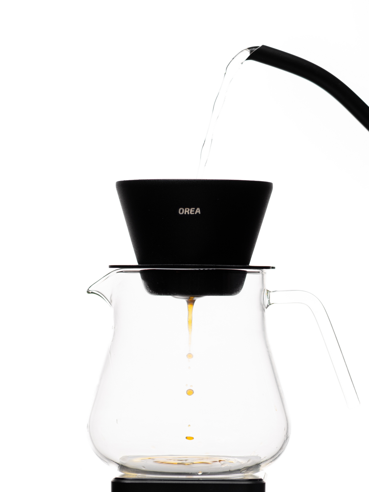 Cafetera de acero OREA O1 — Obsidian — fotografía oficial del producto 6